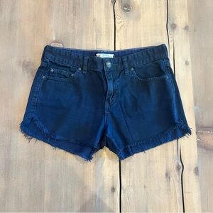 Free People Navy Blue Denim Shorts